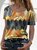 JFN Colorful Women Casual Geometric Short Sleeve Casual T-shirt/Tee
