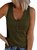 JFN V Neck Solid Causal Tank Top