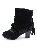 JFN  Vintage Lace Flanging Casual Fringed Short Ankle Boots