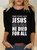 JFN Crew Neck Letter Casual T-Shirt/Tee
