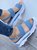 JFN Simple Plain Color Casual Platform Sports Sandals