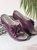 JFN 3D Floral Cutout Upper Vintage Bohemian Wedge Slippers