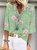 JFN V Neck Holiday Flower Floral Loose Vacation Casual Top T-shirt/Tee