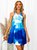 Casual A-Line Crew Neck Ombre/tie-Dye Knitting Dress