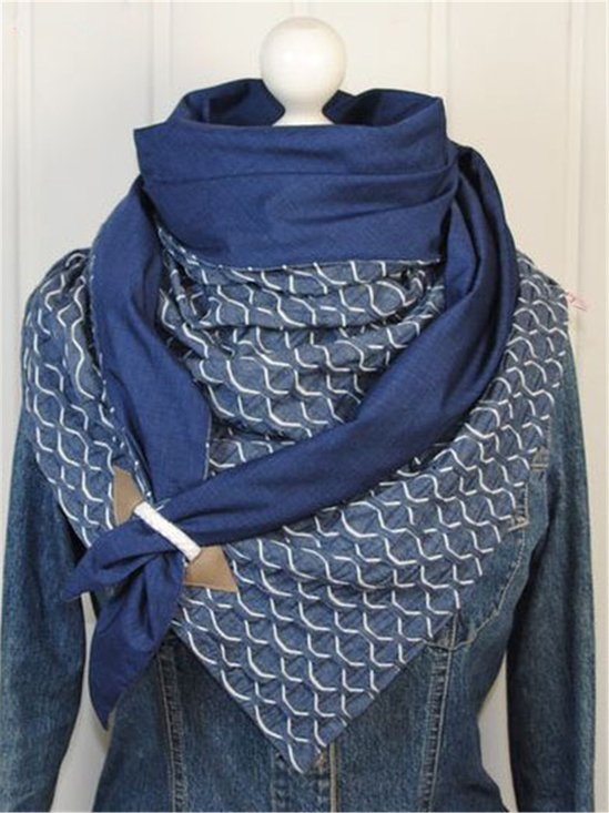 Blue Casual Scarf