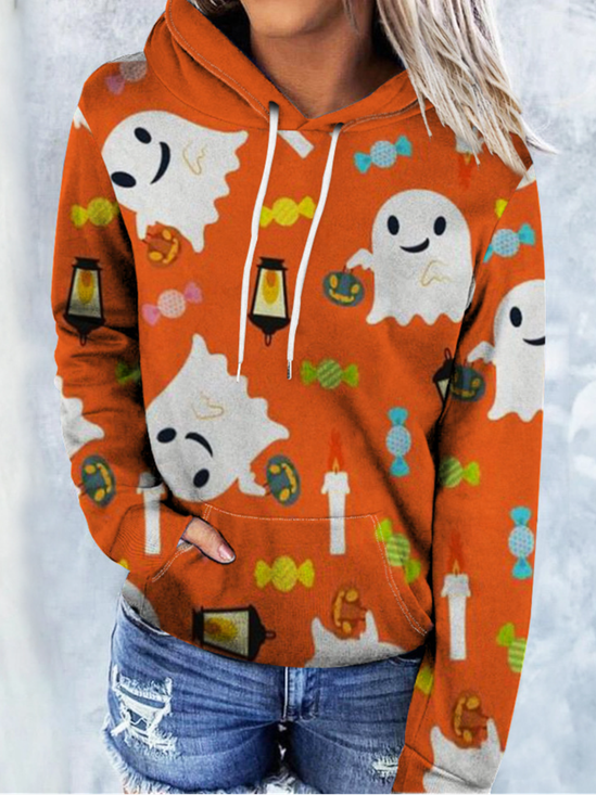 Women's Hoodie Halloween Casual Spring/Fall Long Sleeve Sweatshirt