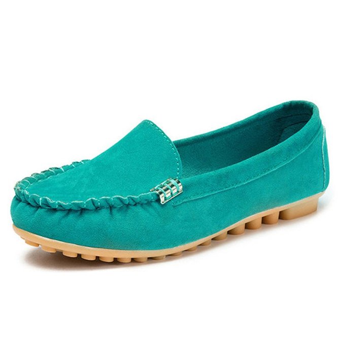 JFN  Flat Portable Soft Loafers For Women