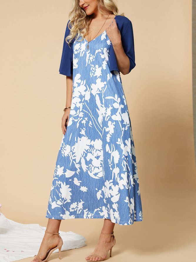 Regular Fit Casual Floral Two-Piece Set