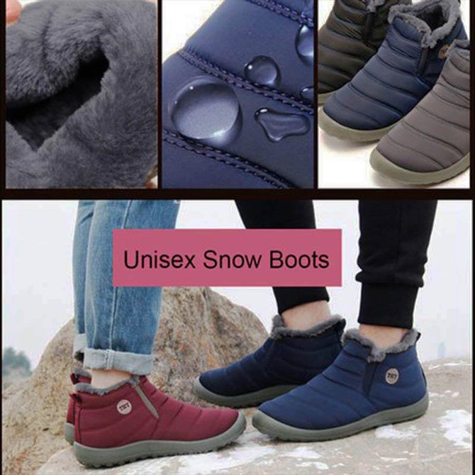 Women's Waterproof Fur Lined Snow Boots 