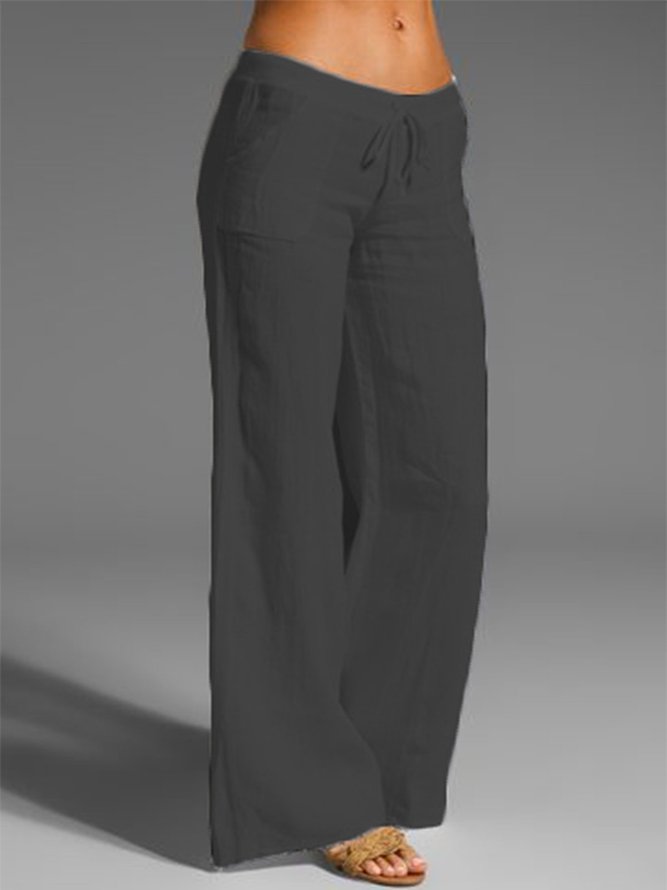JFN Pocketed Solid Basic Pants