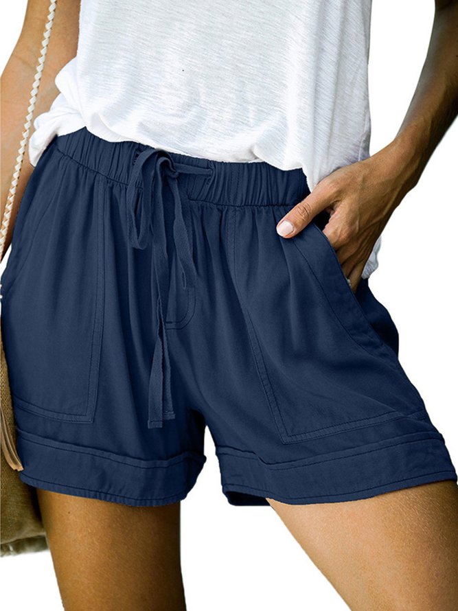 Women's Summer Elastic Waist Casual Shorts