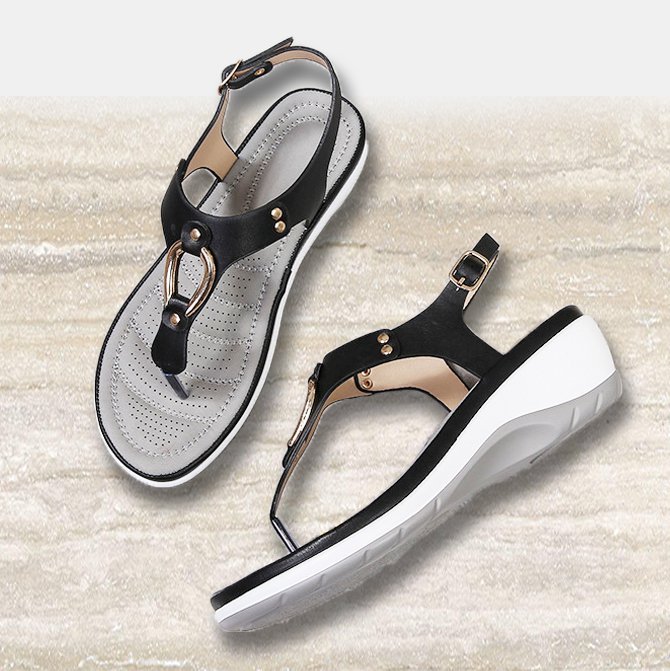 JFN  Leatherette Spring Sandals