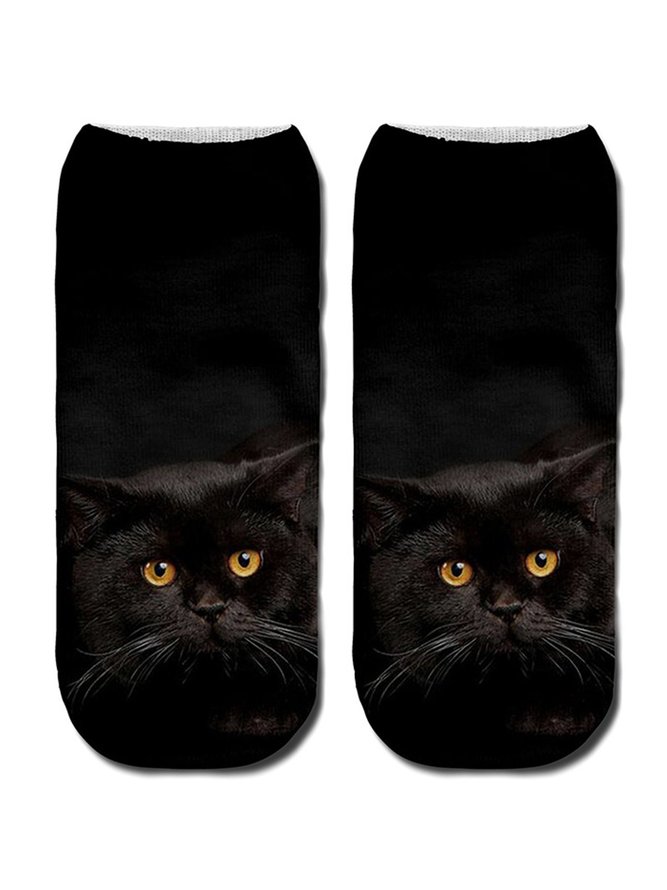 JFN  New Chic 3D Cat Socks  