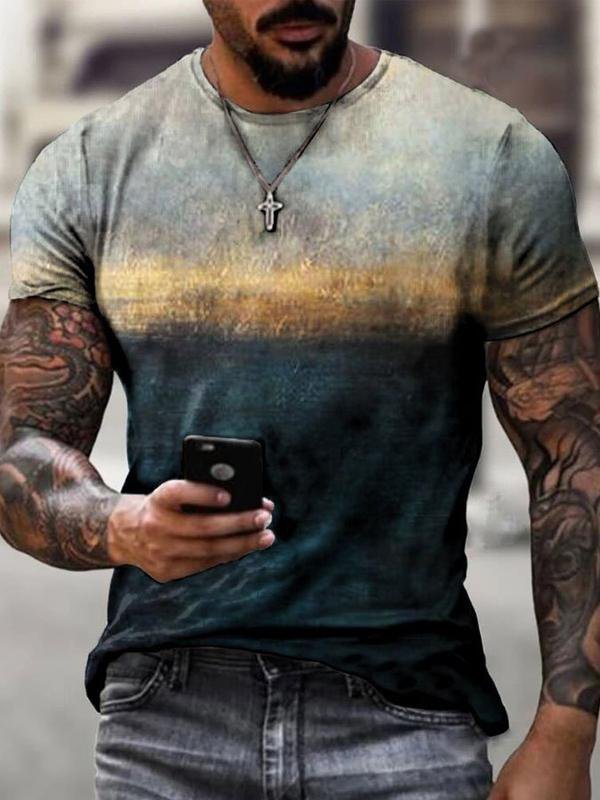 Round Neck Short Sleeve Casual T-Shirts