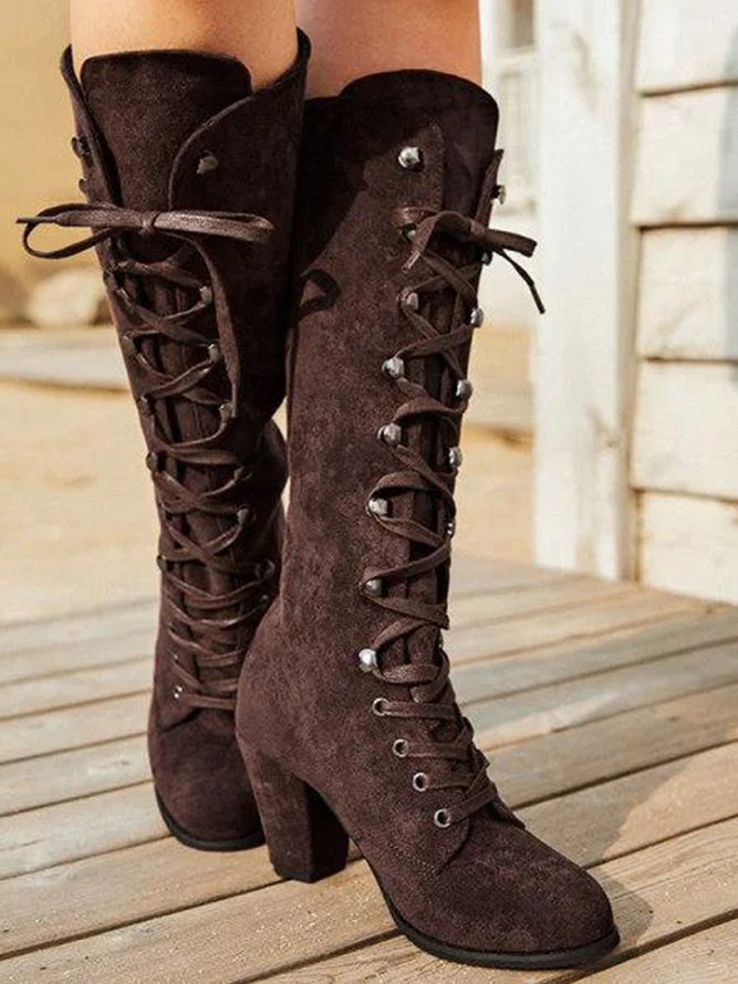 Simple Suede Martin Combat Boots