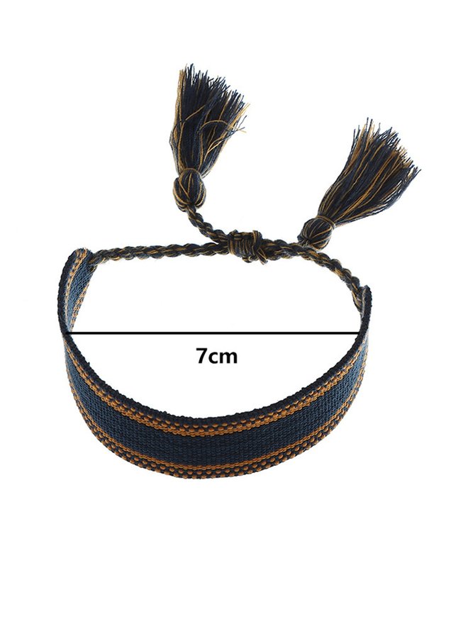 Ethnic Style Hand-woven Tassel Hand Rope Bracelet
