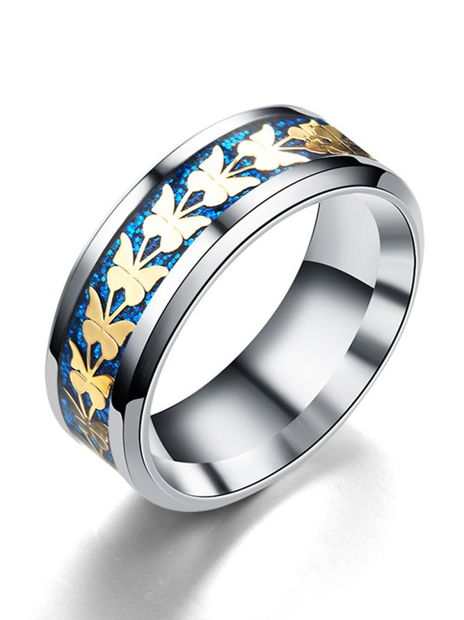 JFN Stainless Steel Butterfly Ring