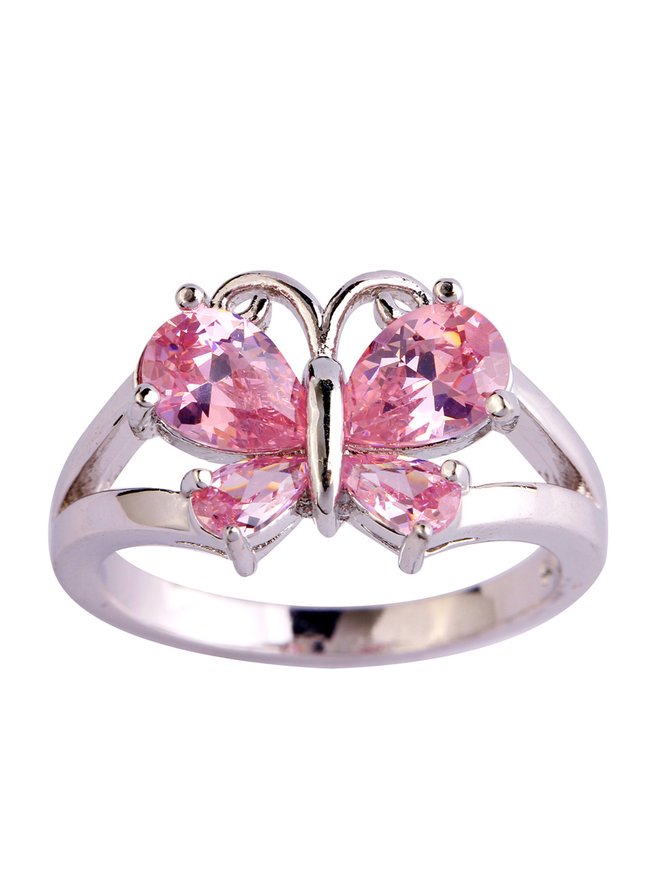 JFN Vintage Butterfly Crystal Ring