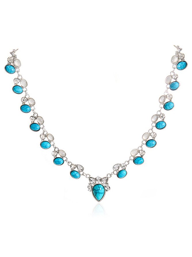JFN  Boho Turquoise Necklace