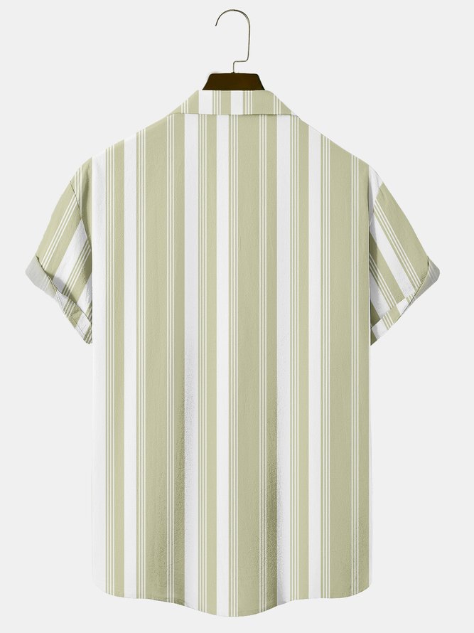 Short Sleeve Striped Short Sleeve Shirt