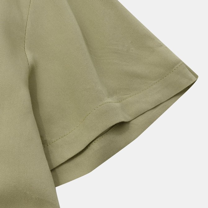 Short Sleeve Shirt Collar Casual Cotton Blends Short Sleeve Shirt