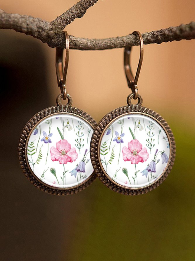 JFN Spring Summer Floral Plant Time Jewelry Earrings
