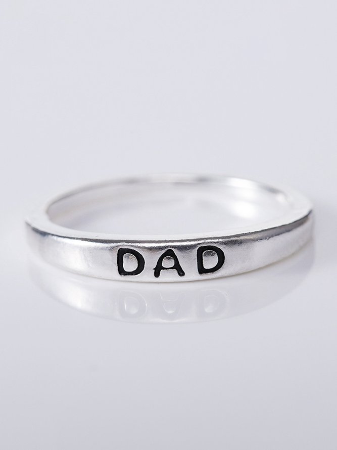 JFN DAD Father's Day Lettering Ring