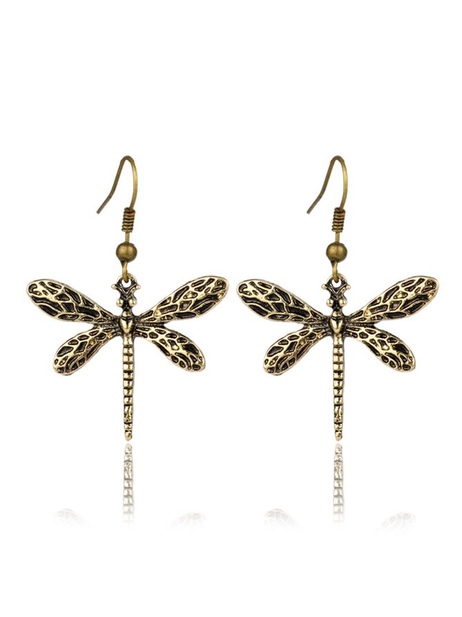 JFN Ethnic Vintage Dragonfly Earrings