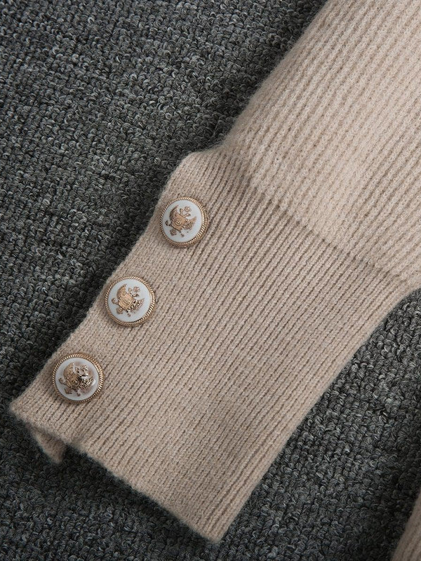 Casual Knitting Plain Sweater Cardigan