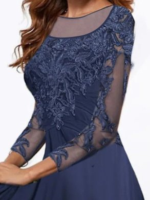 Charming Lace Mother of the Bride Groom Formal Dresses