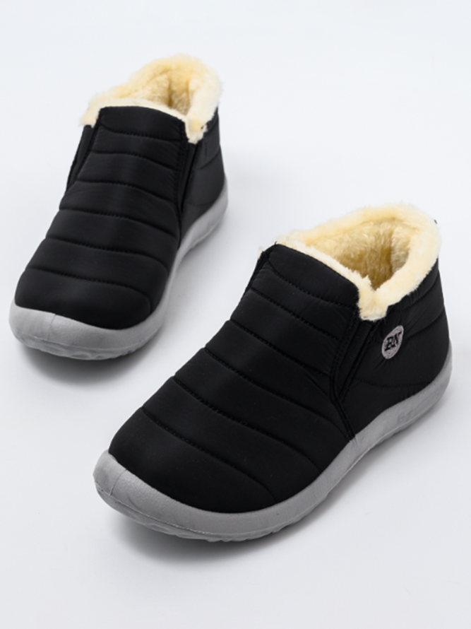 Winter Faux Fur Waterproof Windproof Warmth Snow Boots
