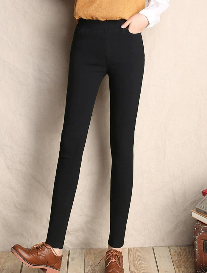 Casual Elastic Pullover Stretch Jeans
