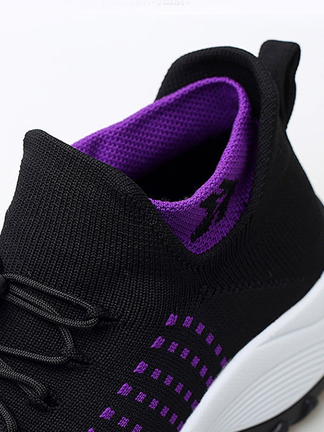 Lightweight Breathable Flyknit Woven Shoes