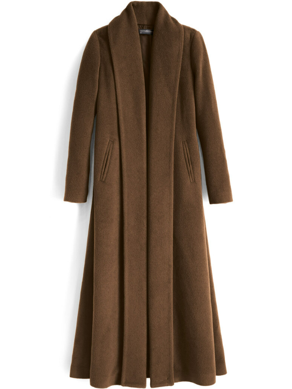 Shawl Collar Casual Plain Regular Fit Overcoat