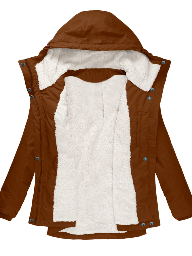 Women's Parka Fall Winter Outdoor Street Causal Regular Coat