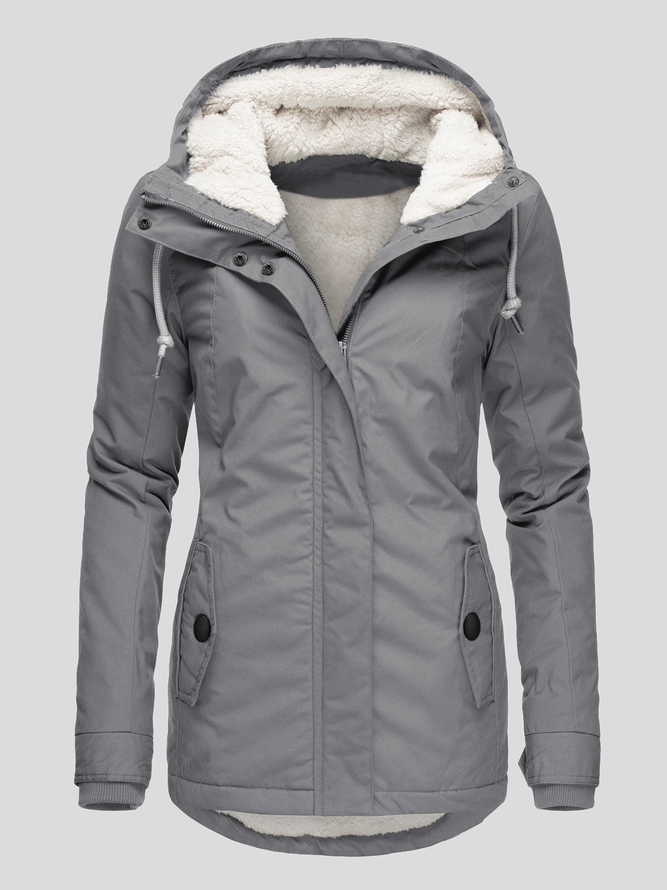 Women's Parka Fall Winter Outdoor Street Causal Regular Coat