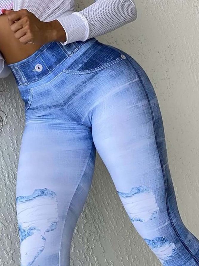Ombre Regular Fit Casual Fashion Pants