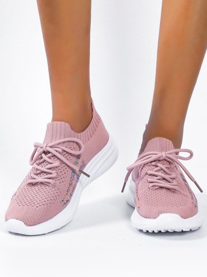 Ombre Lace-Up Flyknit Sneakers