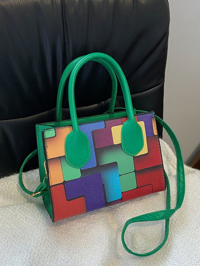Color Block Color Block Art Small Tote Bag