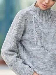 Plain Casual Yarn/Wool Yarn Sweater
