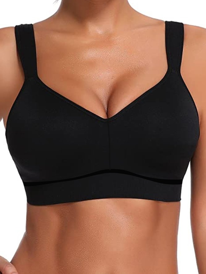 Sexy Sling Solid Color Sports Yoga Bra Lingerie