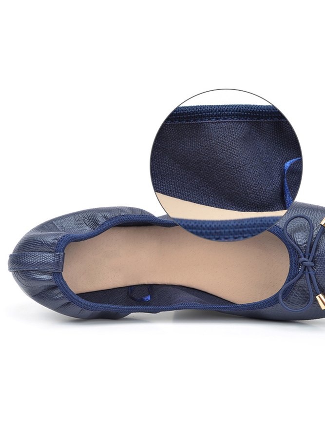 Retro Bow Comfortable Soft Shallow Shoes