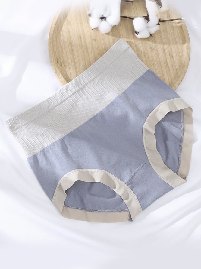 Soft Graphene Antibacterial High Waist Briefs Plus Size