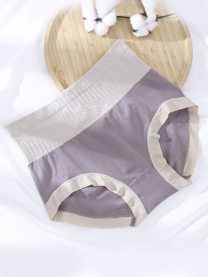 Soft Graphene Antibacterial High Waist Briefs Plus Size