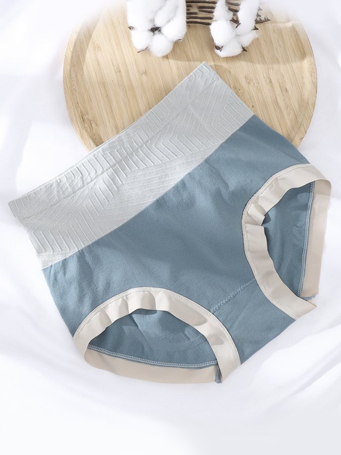 Soft Graphene Antibacterial High Waist Briefs Plus Size