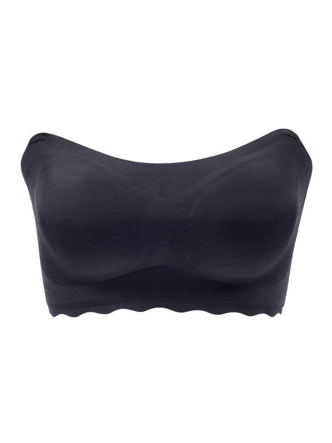Detachable Strap Bandeau Comfort Push Up Bra Plus Size