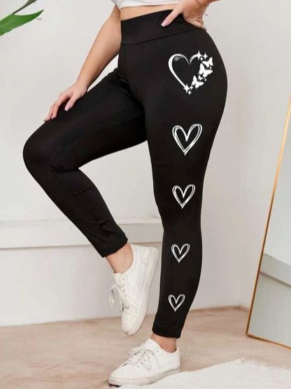 Loose Butterfly Casual Cotton-Blend Leggings