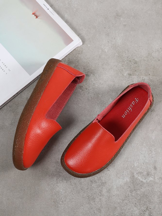 Solid Color Soft Sole Casual Shoes