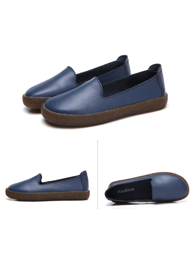Solid Color Soft Sole Casual Shoes