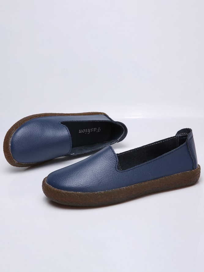 Solid Color Soft Sole Casual Shoes